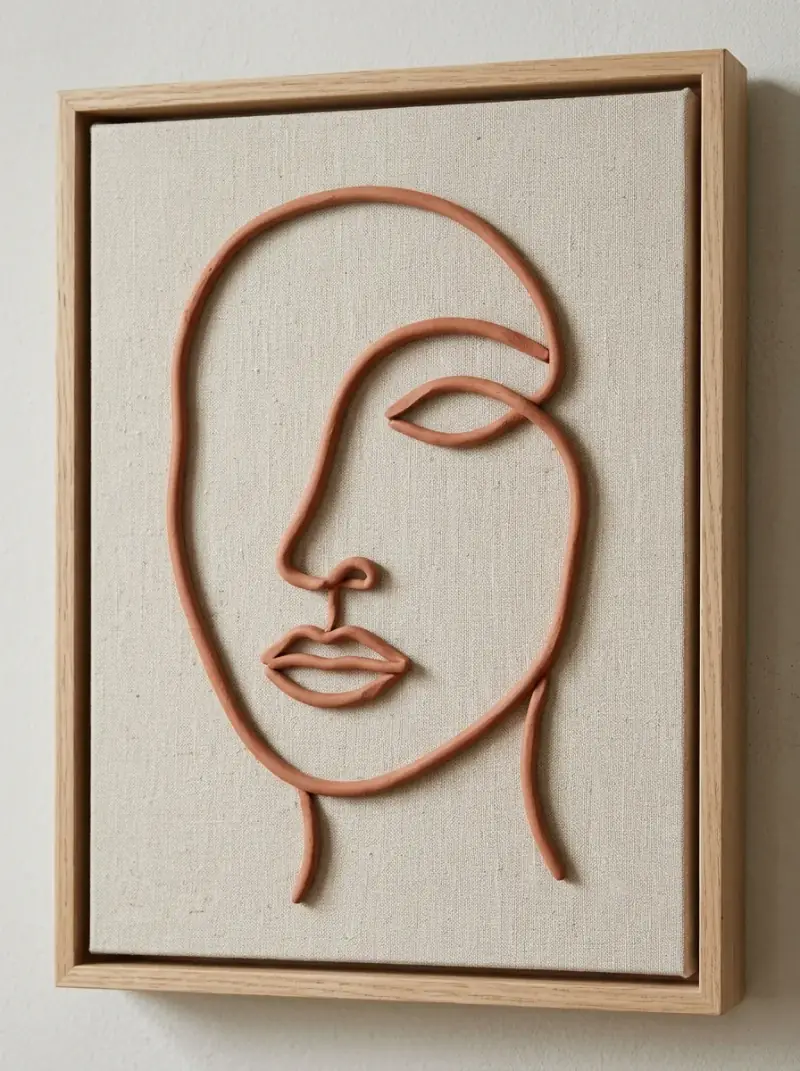 Abstract Face Wall Art