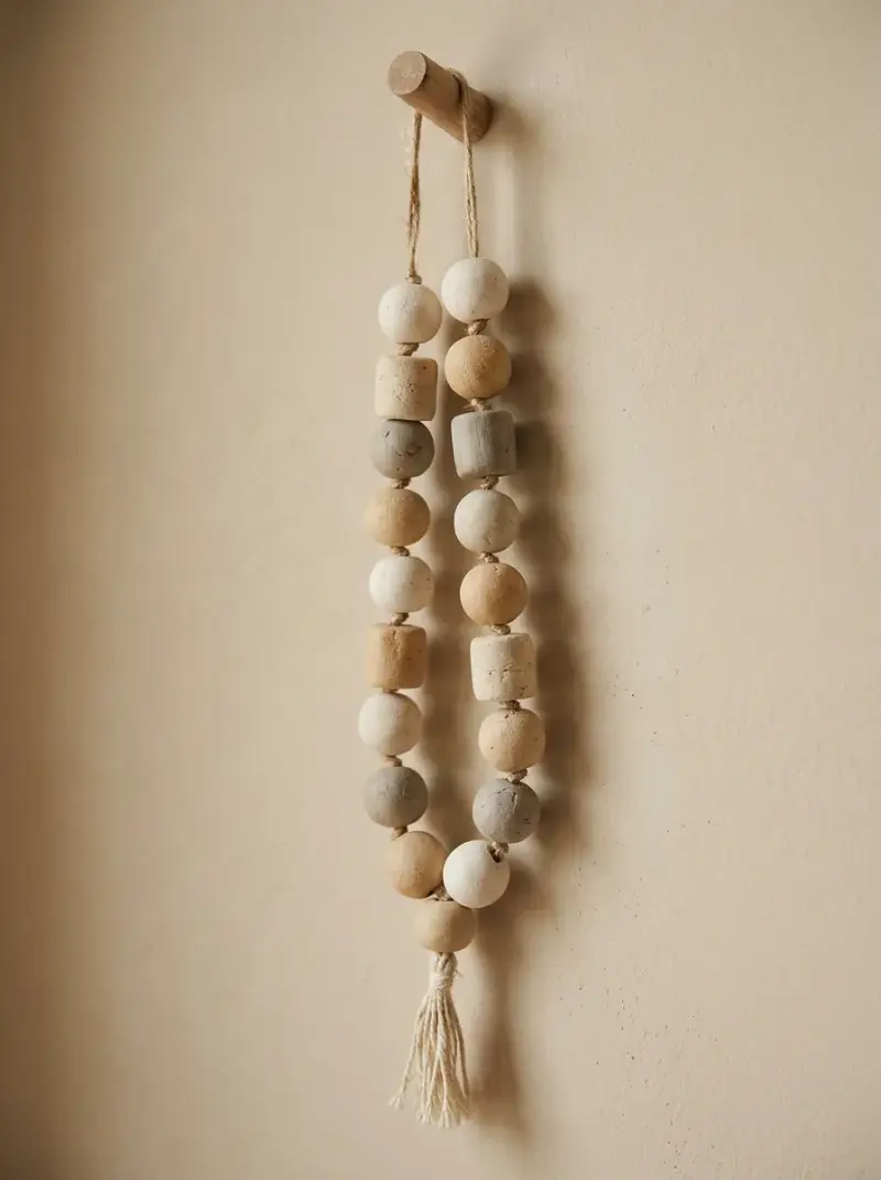 Minimalist Clay Bead Garland