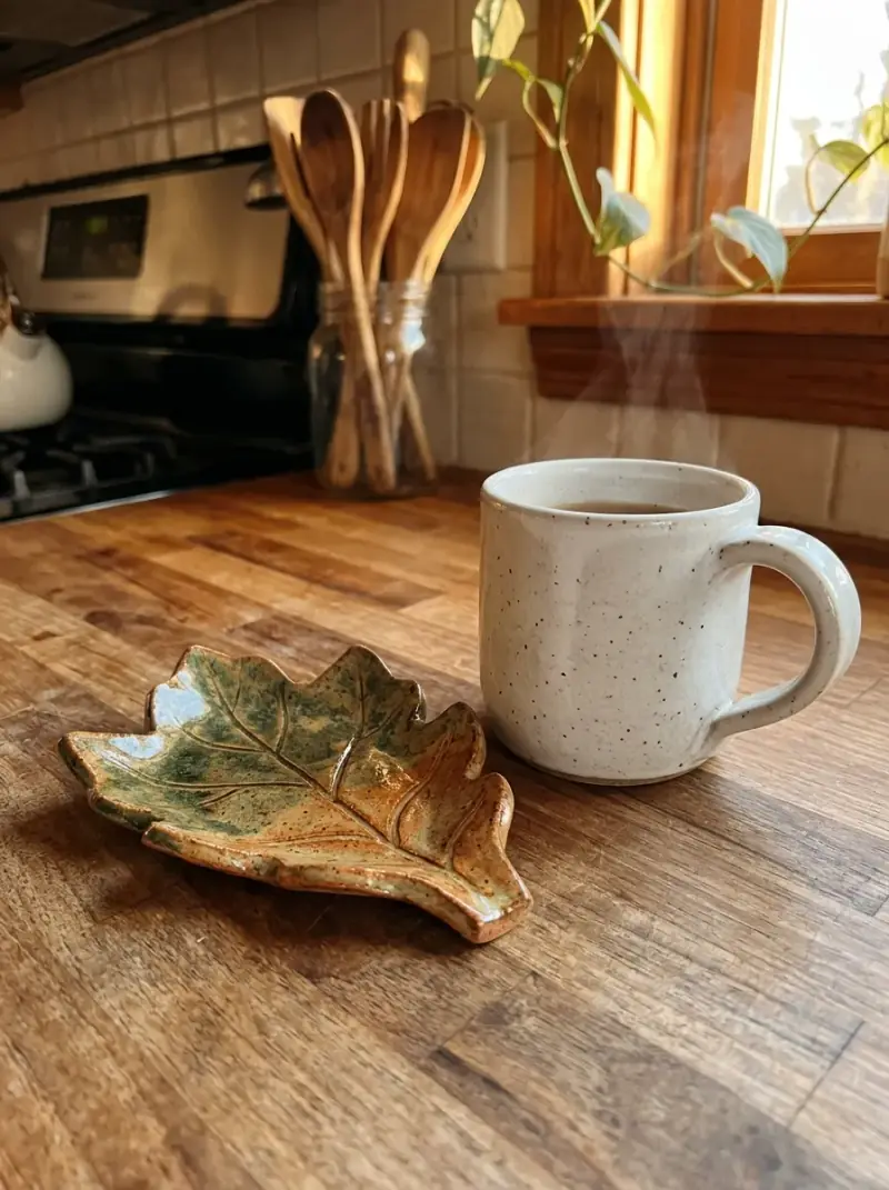 Sweet Ceramic-Style Spoon Rest