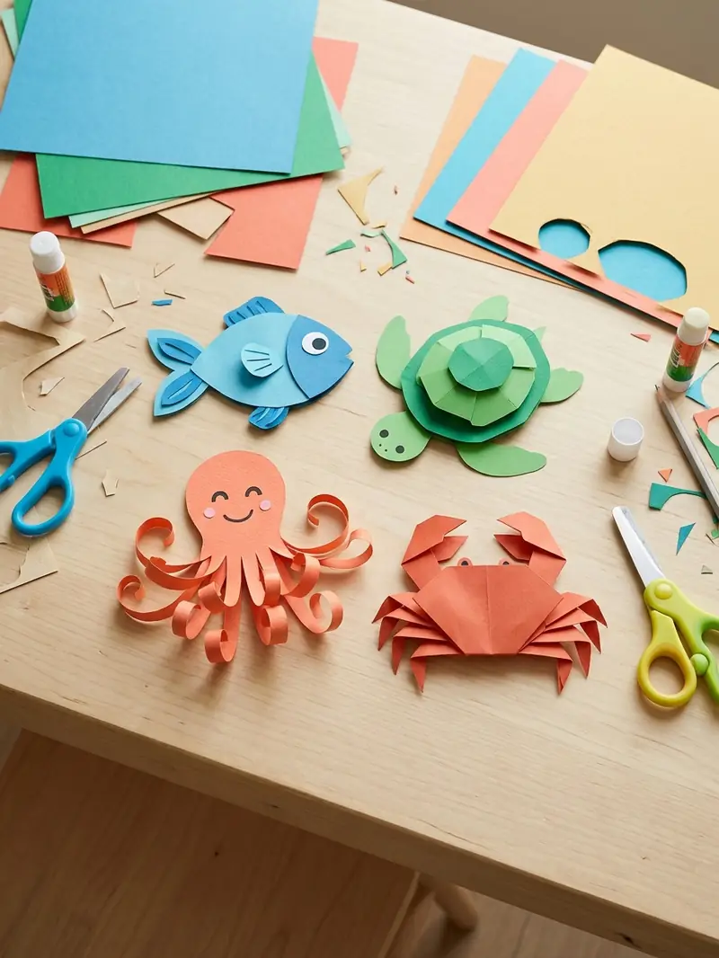 Ocean Animal Paper Crafts