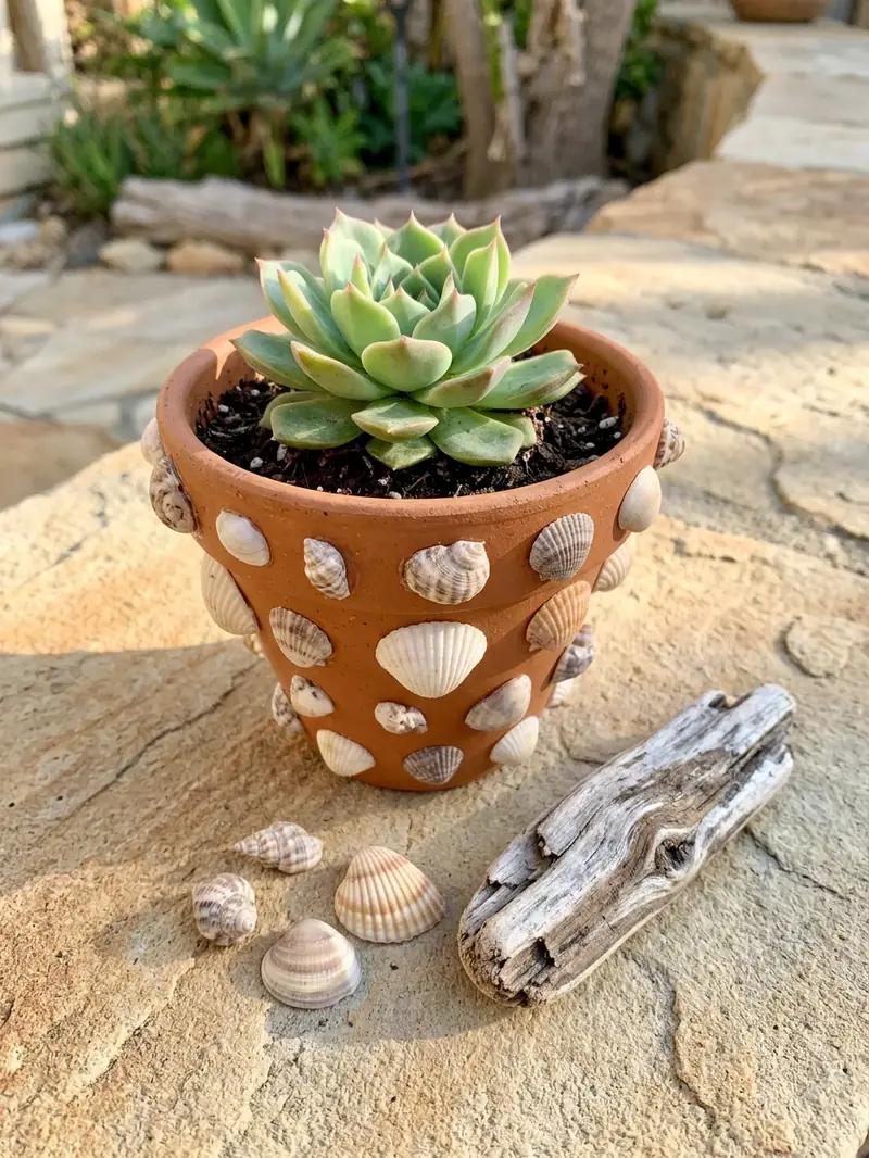 Seashell Flower Pot