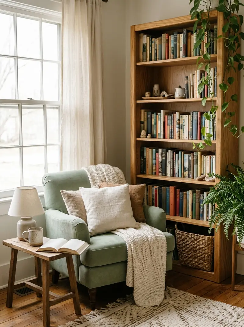 Create a Cozy Reading Shelf