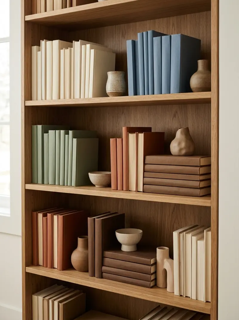 Group Books in Small Color Blocks