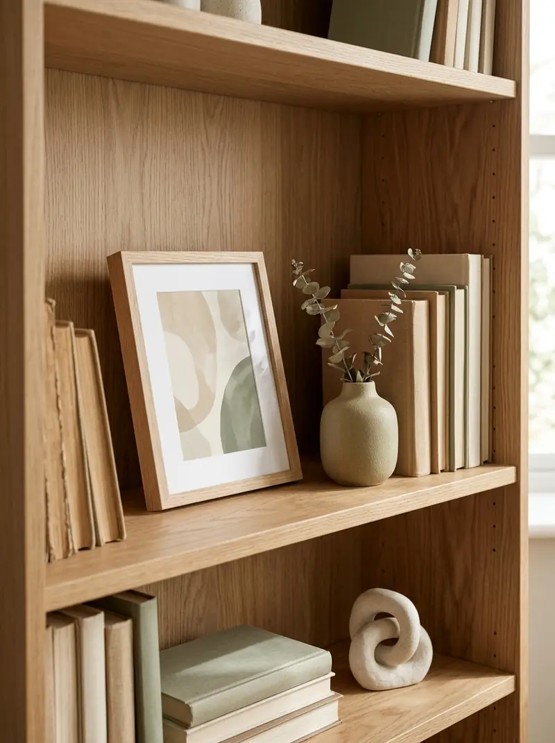 Lean Framed Art Against the Back