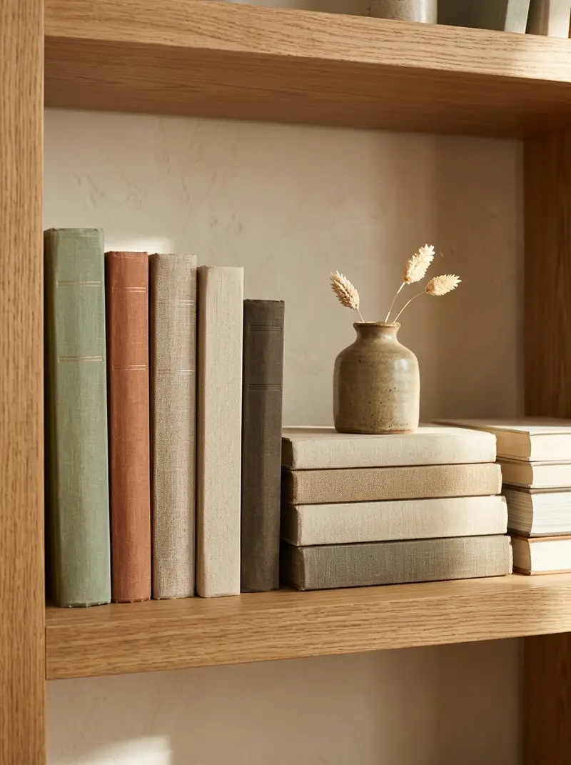 Mix Vertical Books With Horizontal Stacks