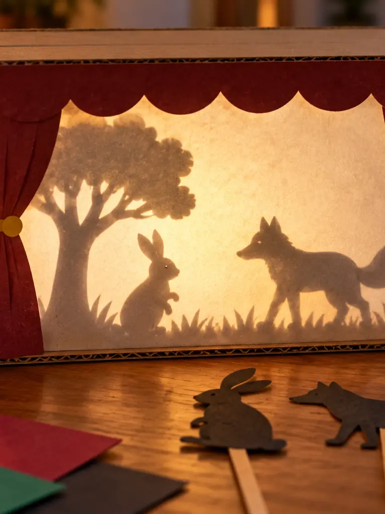 Cardboard Box Shadow Theater