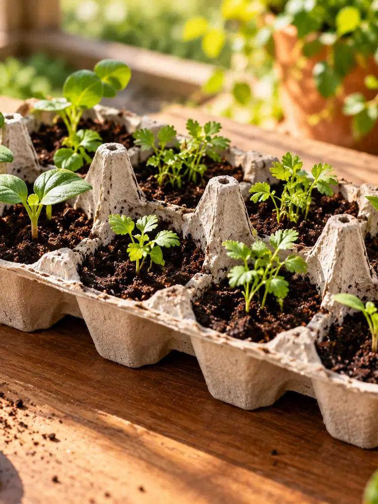 Egg Carton Seed Starter Crafts
