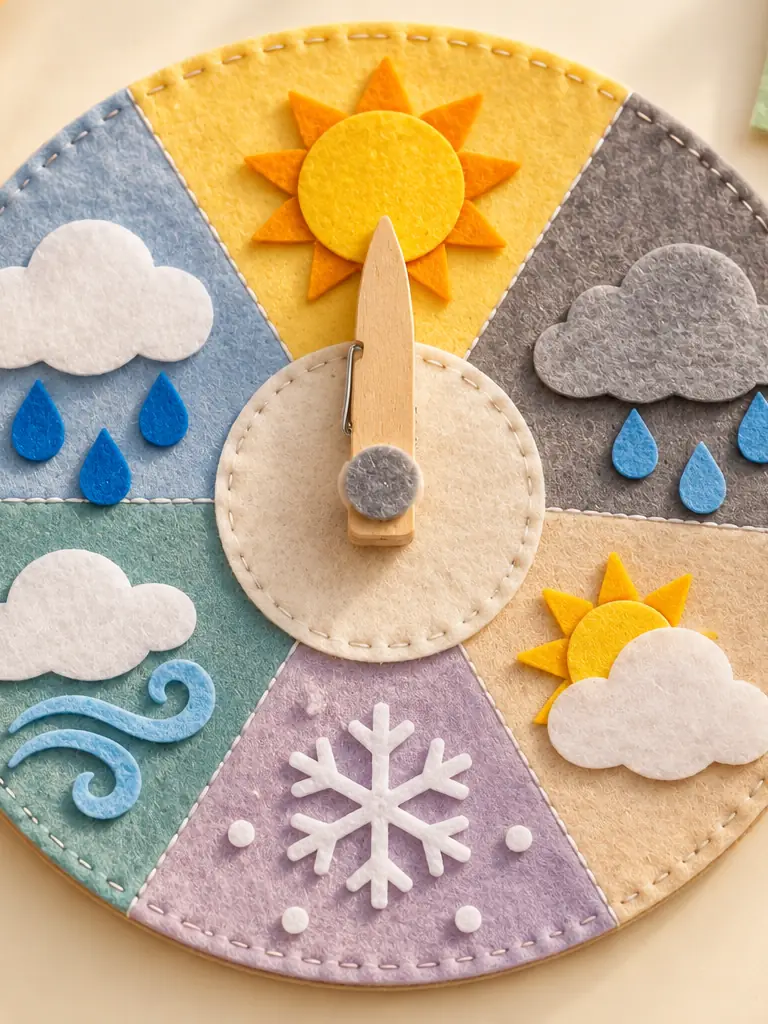 Felt Weather Wheel Indicator
