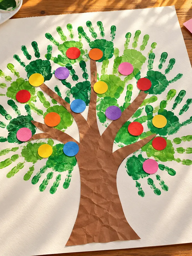 Handprint Alphabet Tree Chart