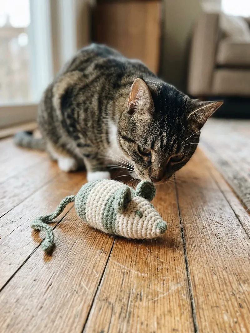 Crochet Cat Toy