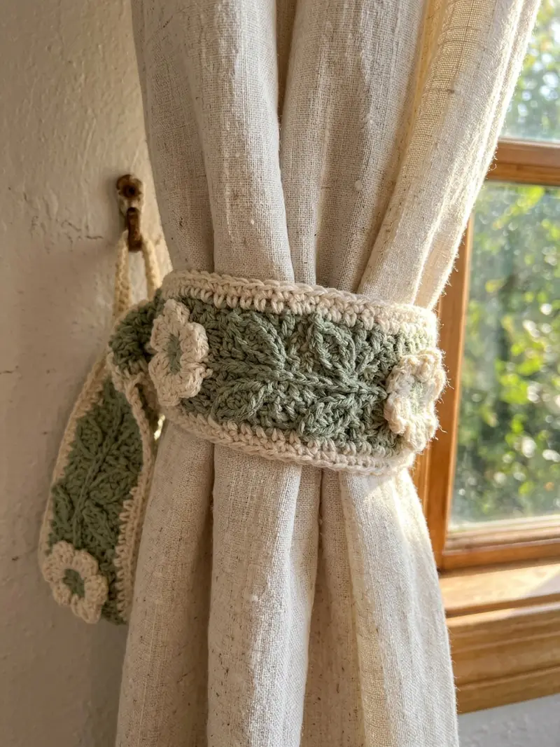 Crochet Curtain Tie-Backs