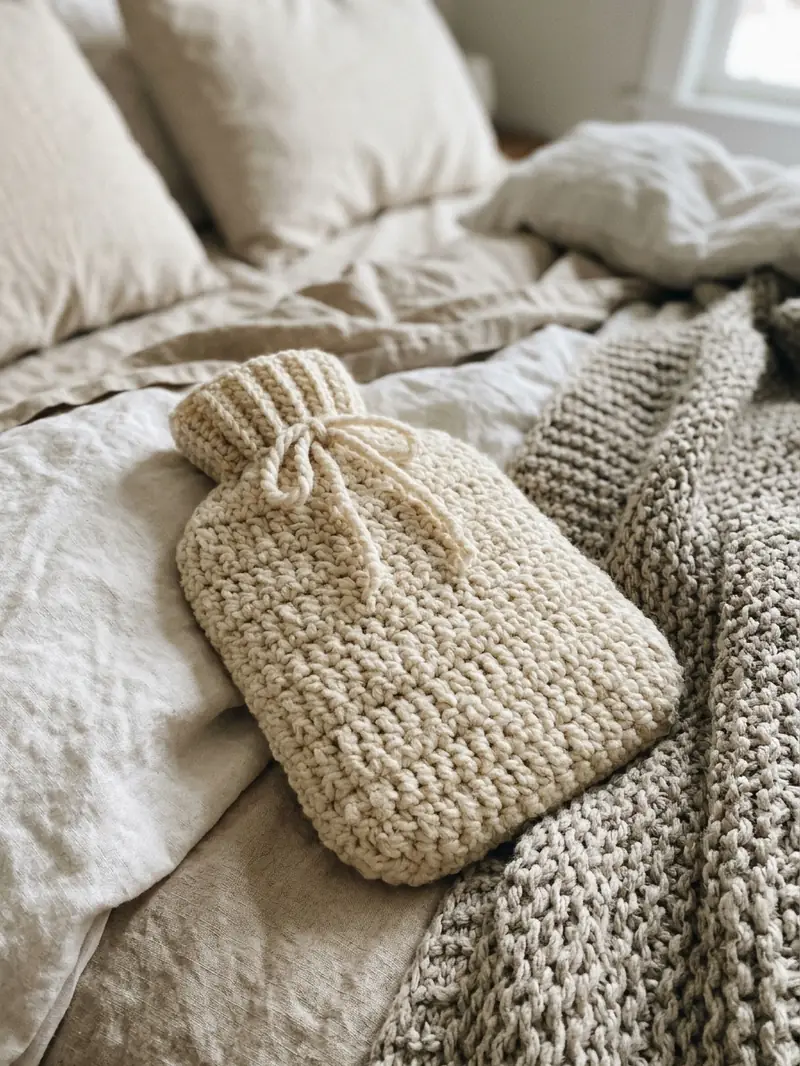 Crochet Hot Water Bottle Cover