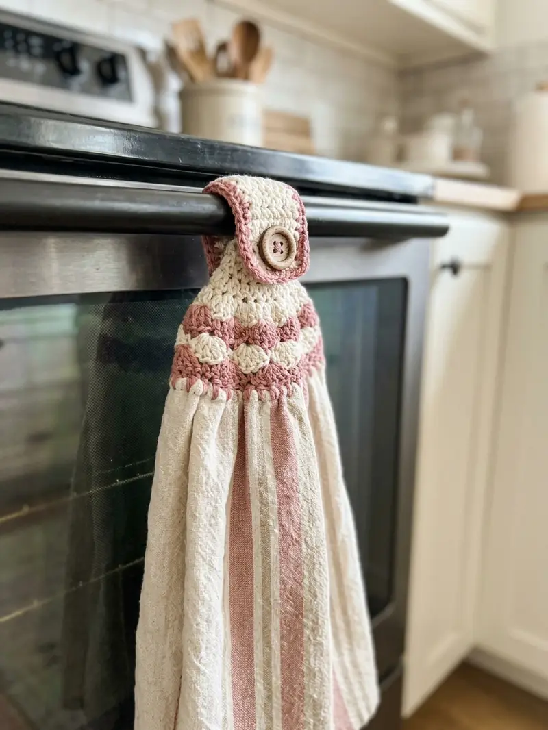 Crochet Kitchen Towel Topper