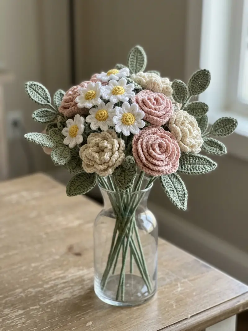 Crochet Flower Bouquet