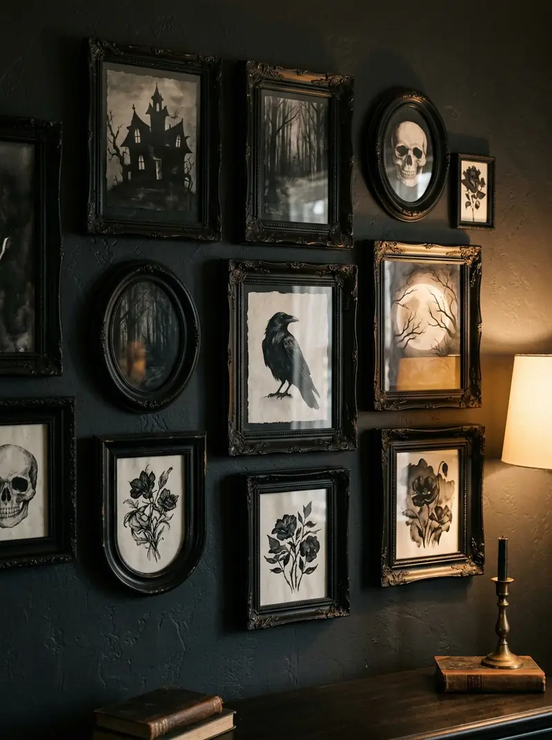 Cardboard Haunted Picture Frames