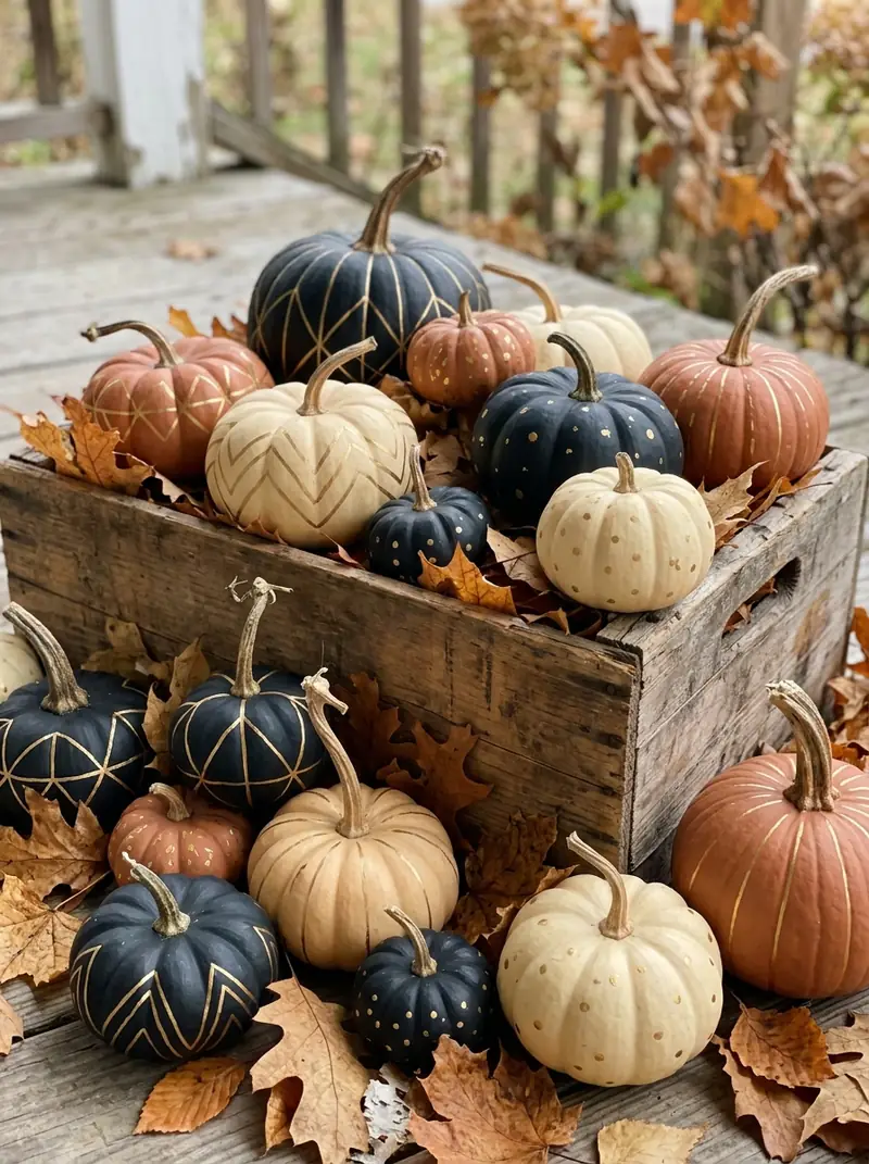 No-Carve Painted Pumpkins