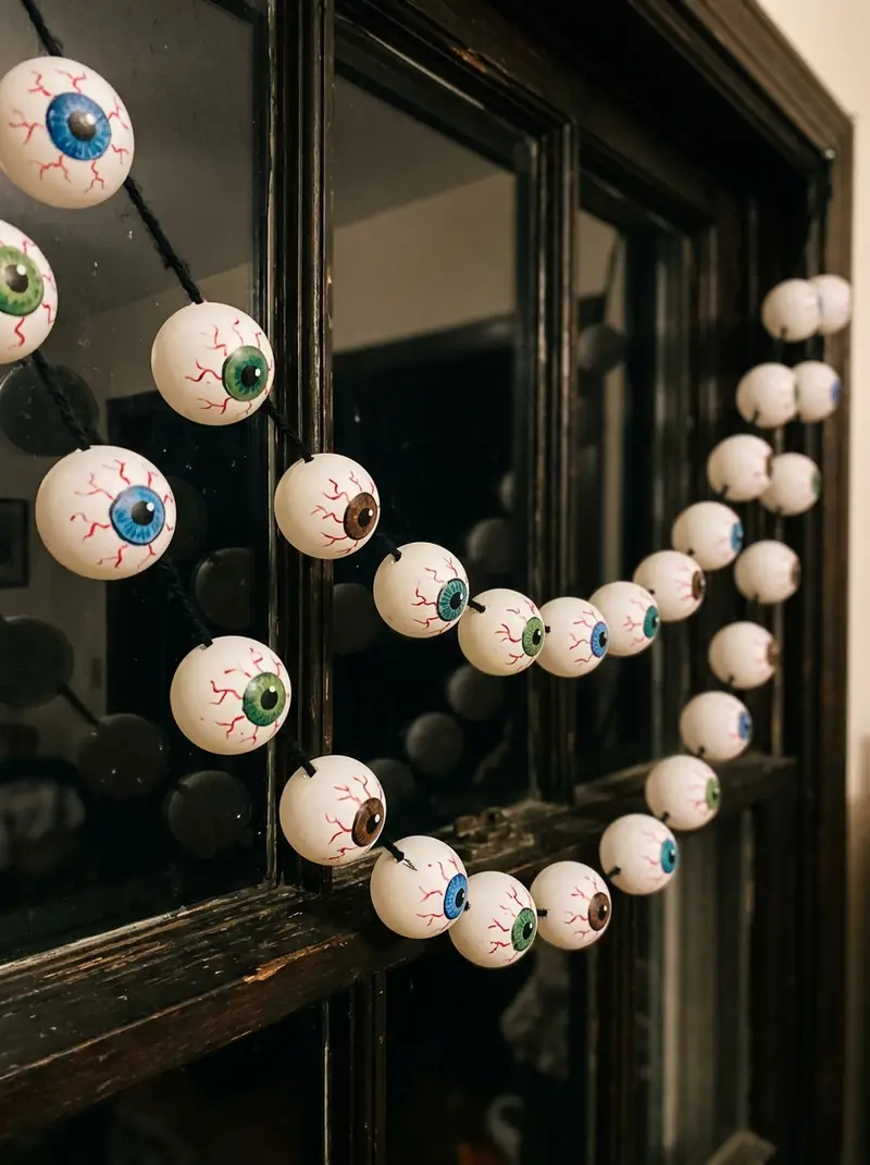 Ping Pong Ball Eyeball Garland