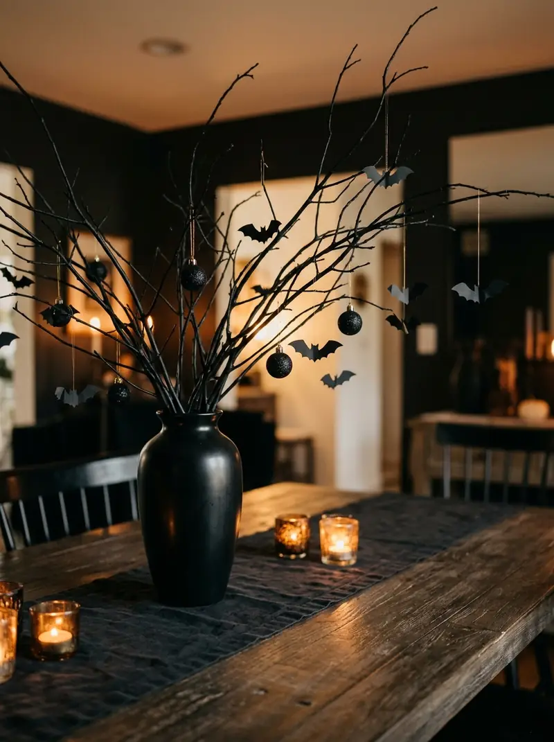 Spooky Tree Branch Centerpiece