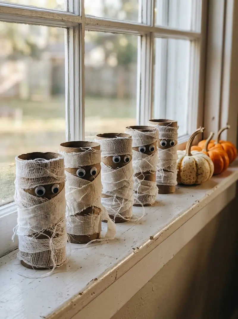 Toilet Paper Roll Mummies