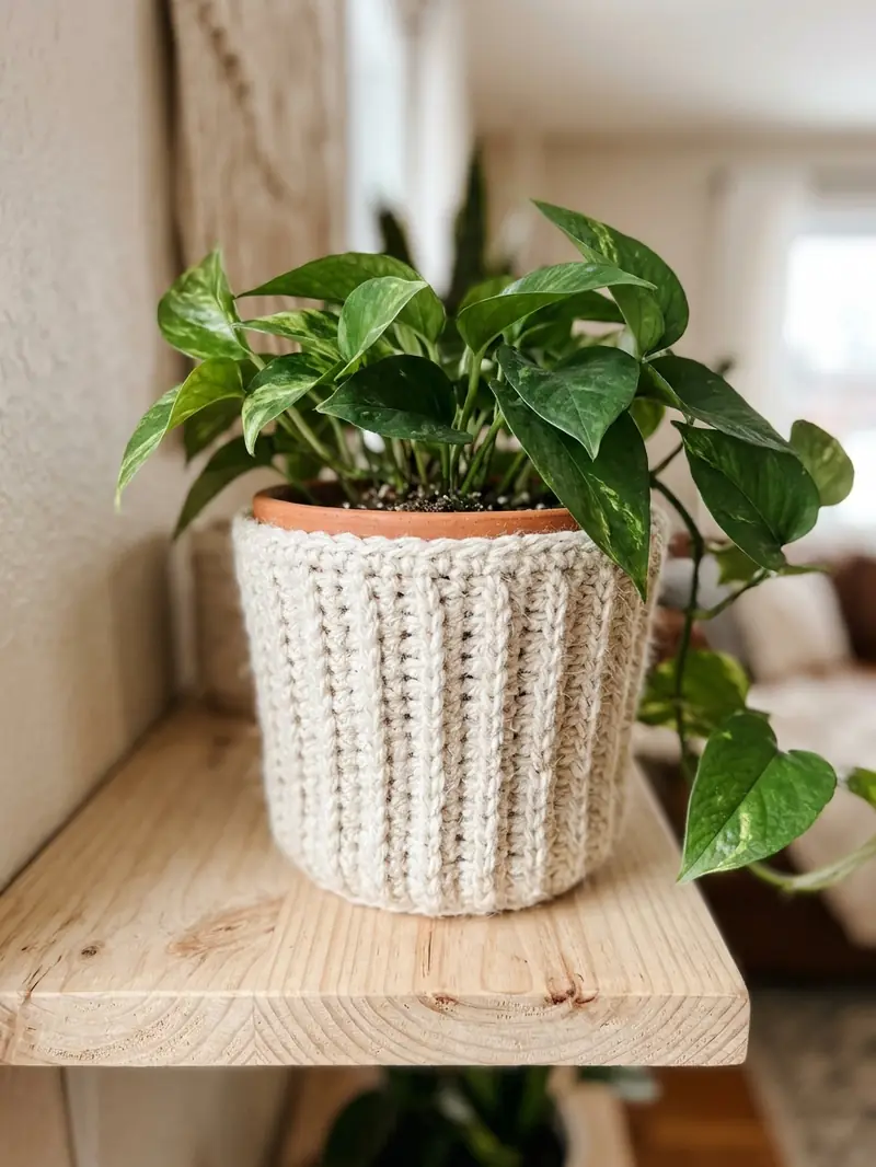Crochet Plant Pot Cover