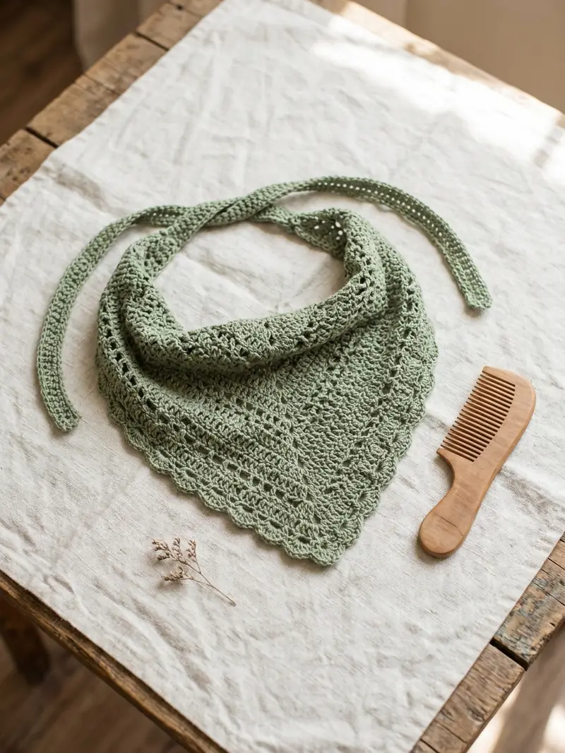 Simple Crochet Bandana
