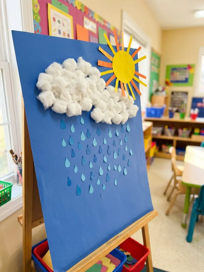 Cotton Ball Cloud Weather Chart