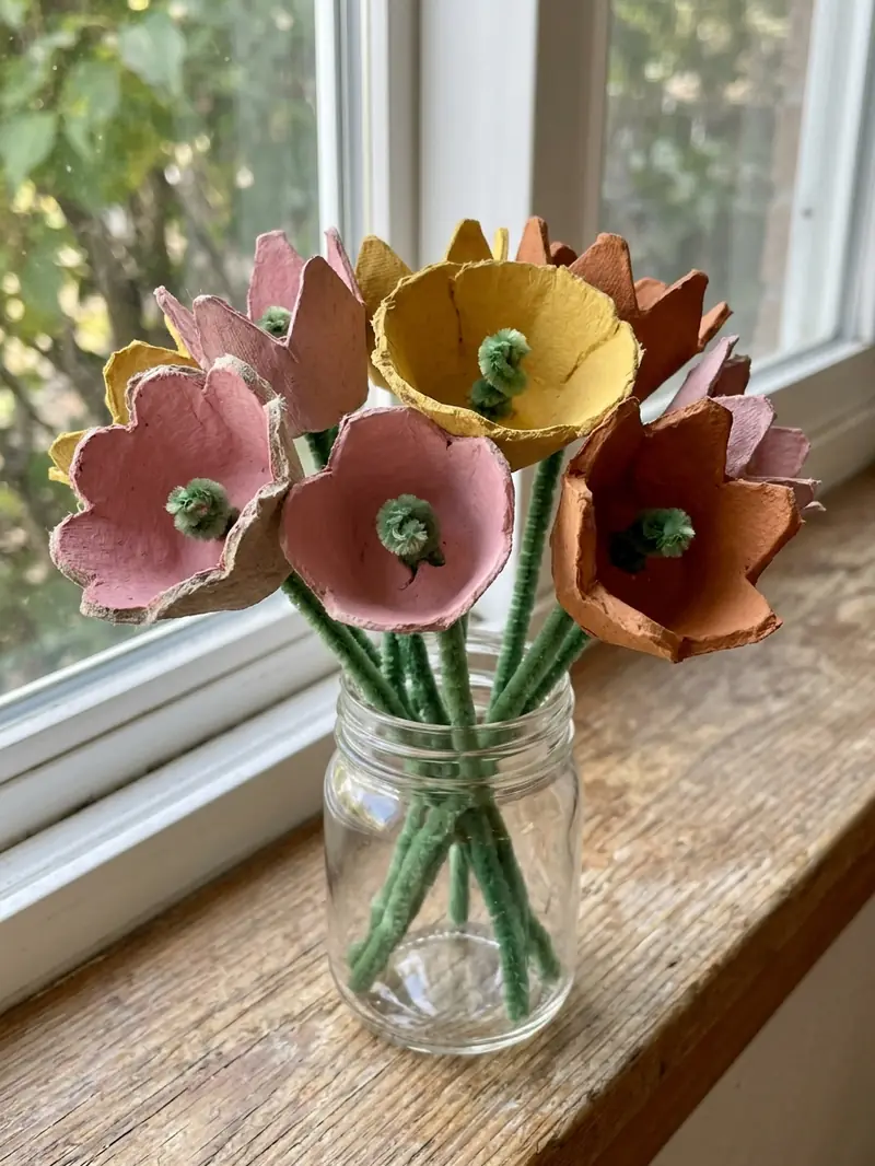 Egg Carton Flowers