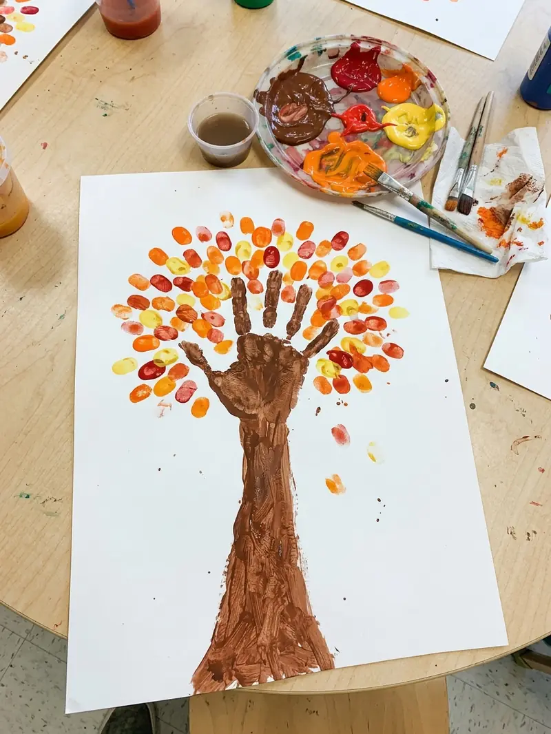 Handprint Tree of Seasons
