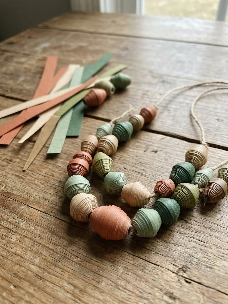 Paper Bead Necklaces