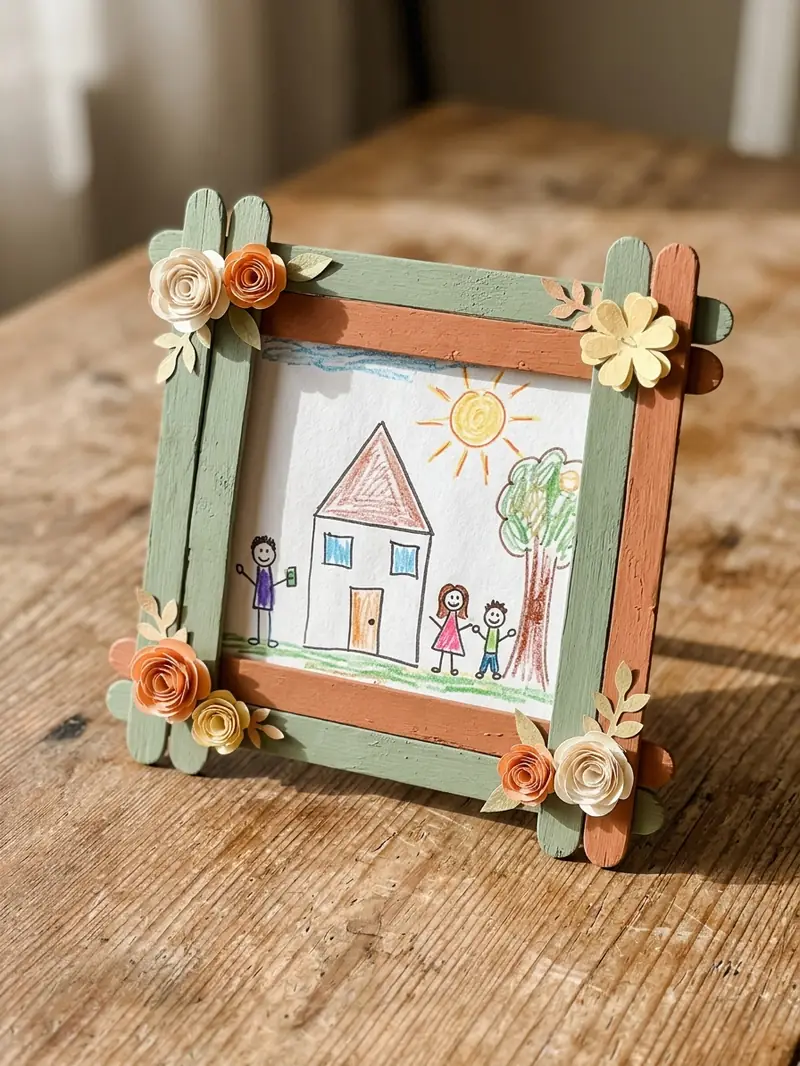 Popsicle Stick Picture Frames