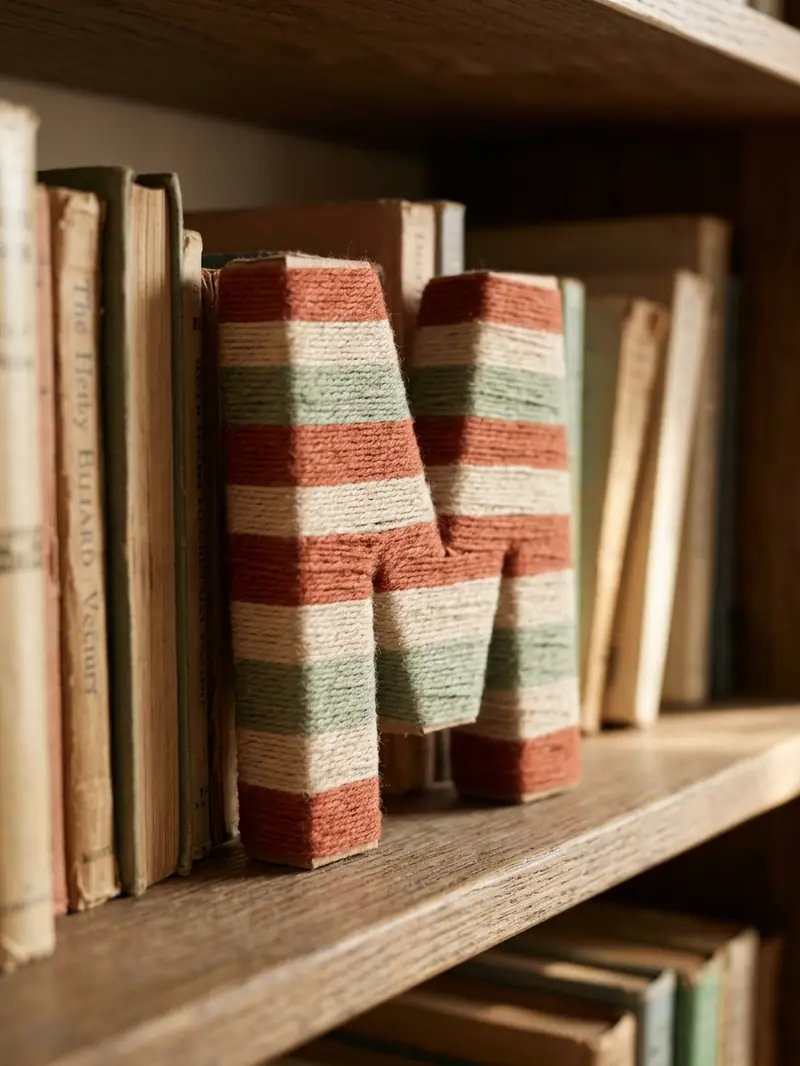 Yarn-Wrapped Letters