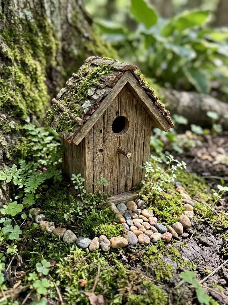 Miniature Fairy Garden Birdhouse