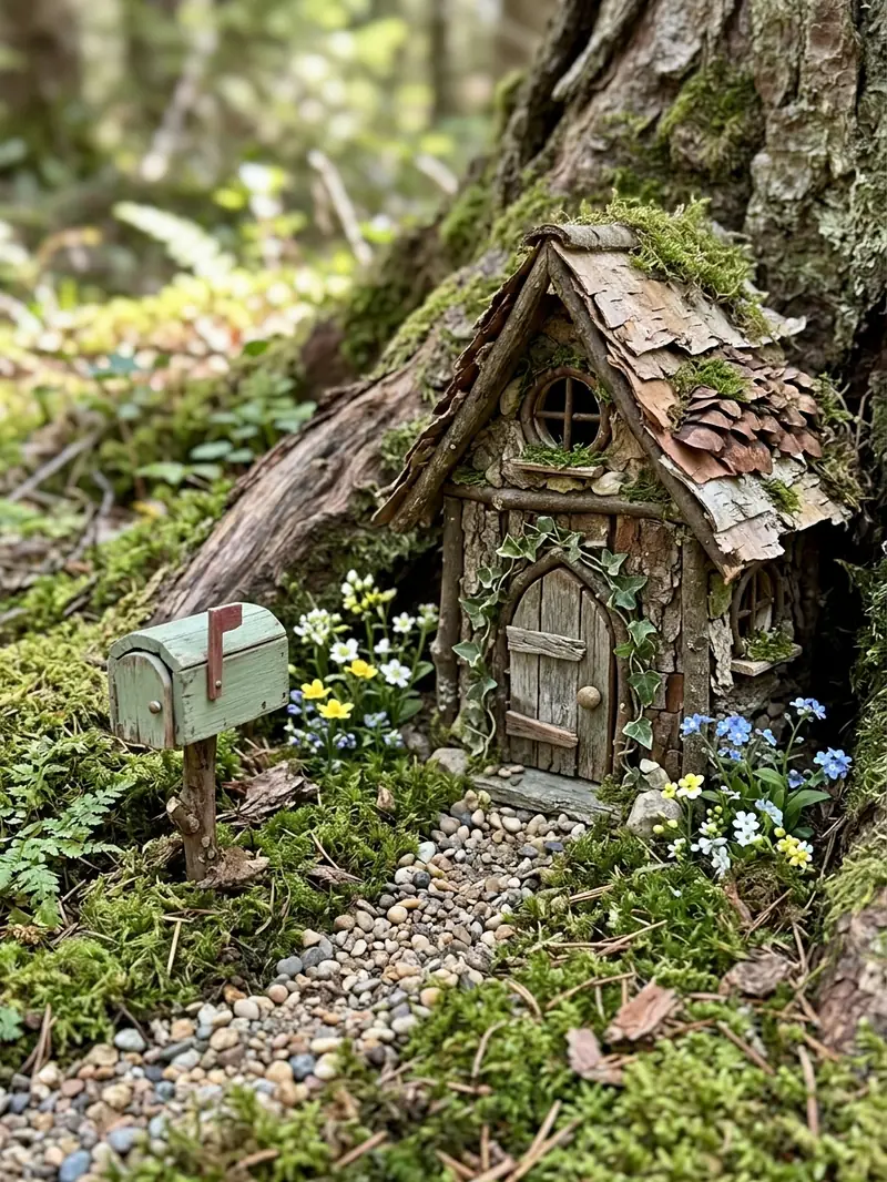 Miniature Fairy Garden Mailbox