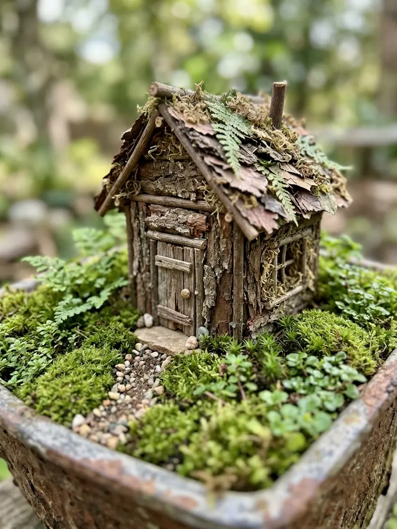 Miniature Fairy House From Twigs