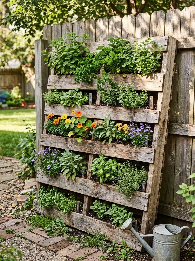 Wooden Pallet Vertical Garden