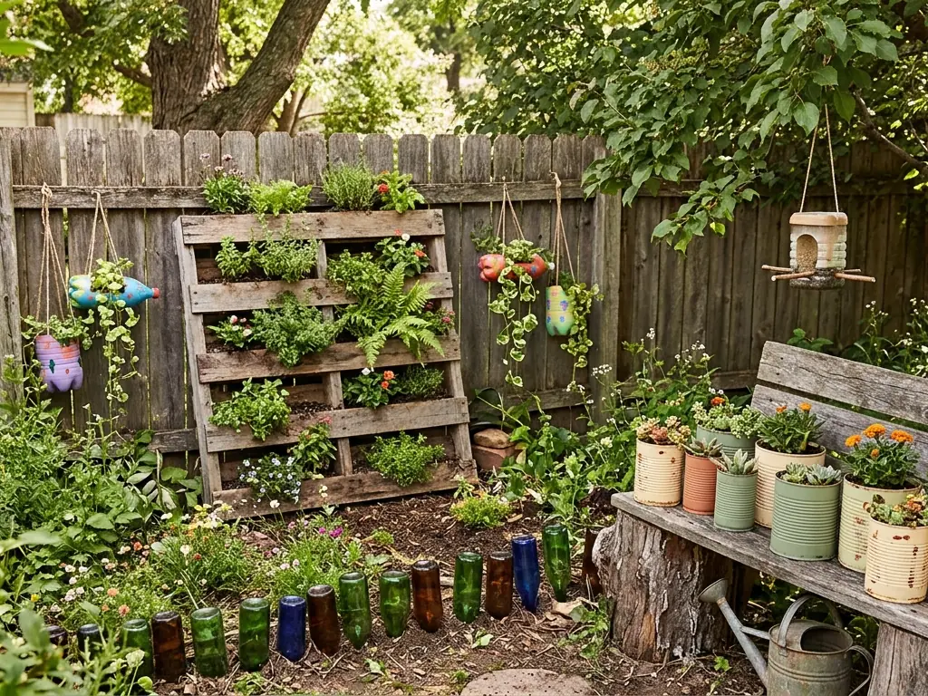 garden crafts from waste materials