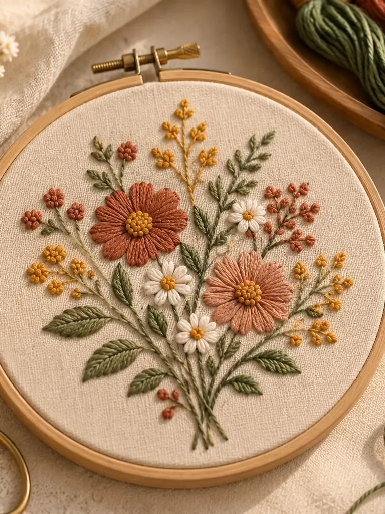 Embroidered Hoop Art