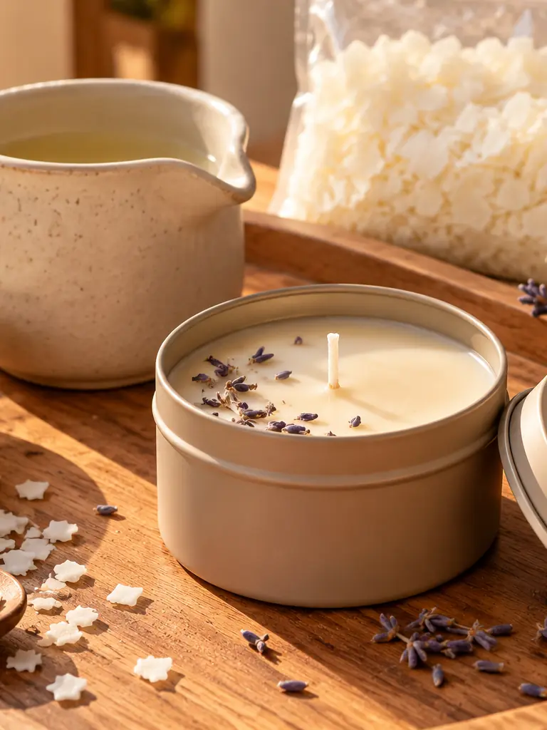 Hand-Poured Soy Candle in a Tin