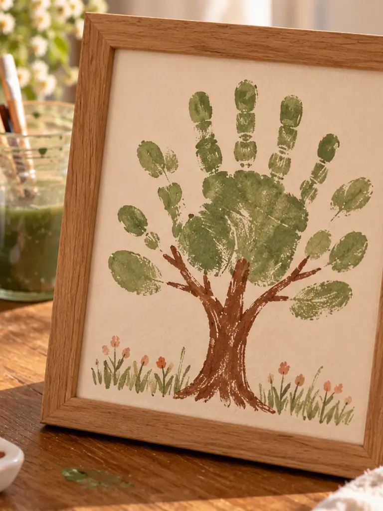 Handprint Keepsake for Grandparents
