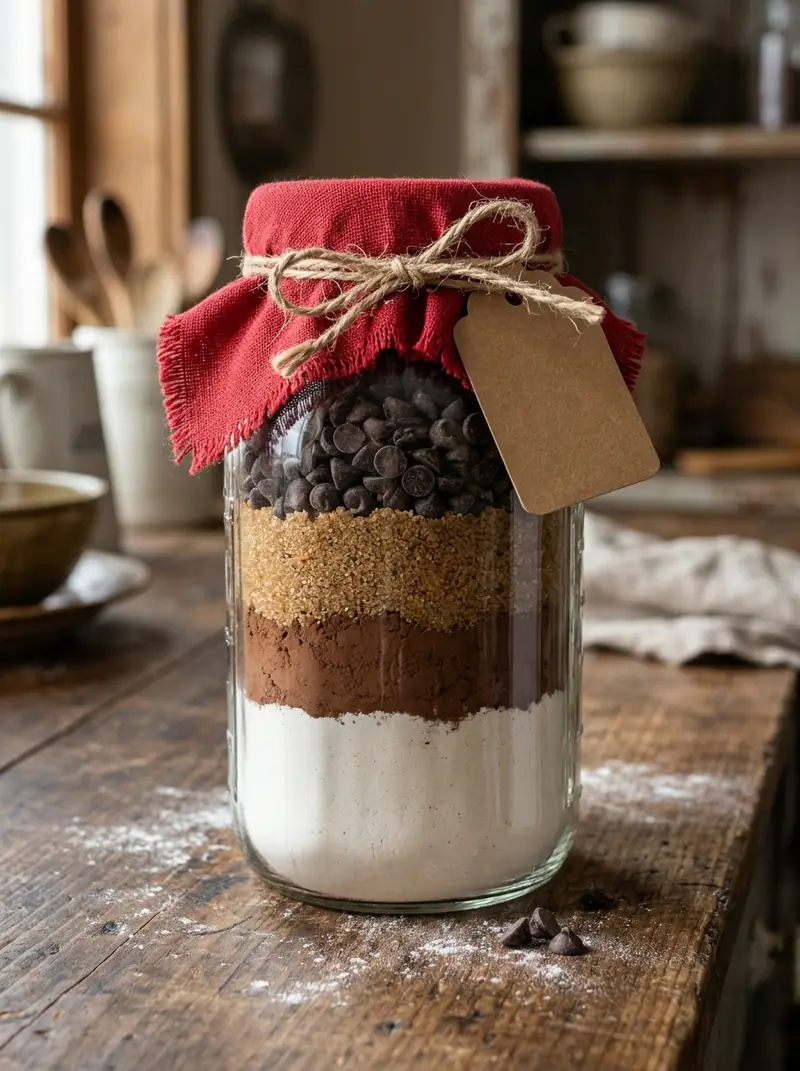 Layered Cookie Mix Gift Jars