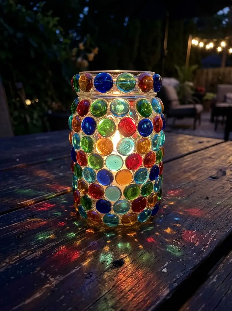 Mosaic Glass Bead Lanterns