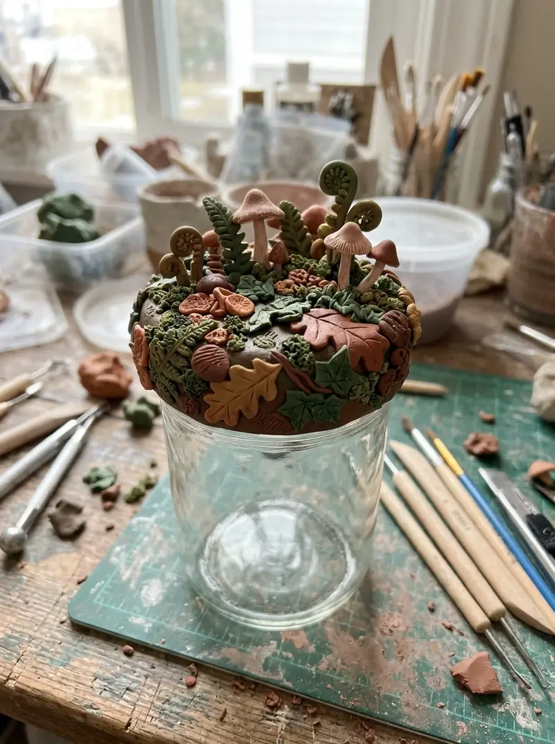 Polymer Clay Lid Containers