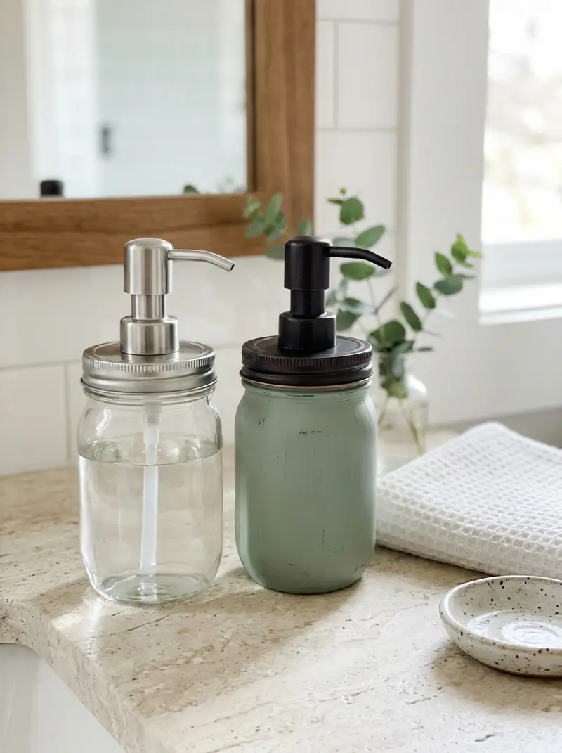 Mason Jar Soap Dispensers
