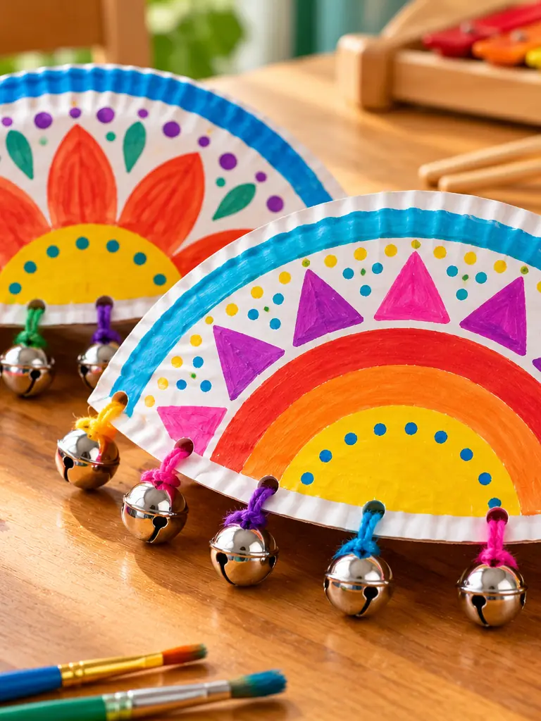 Paper Plate Tambourines