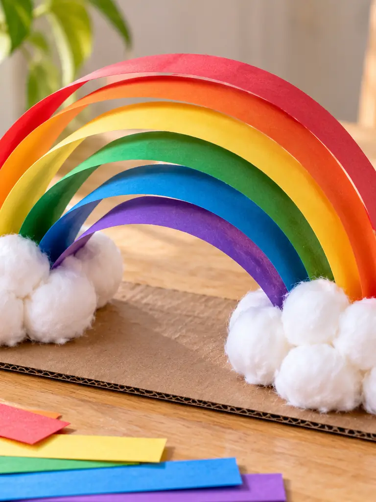 Paper Strip Rainbows
