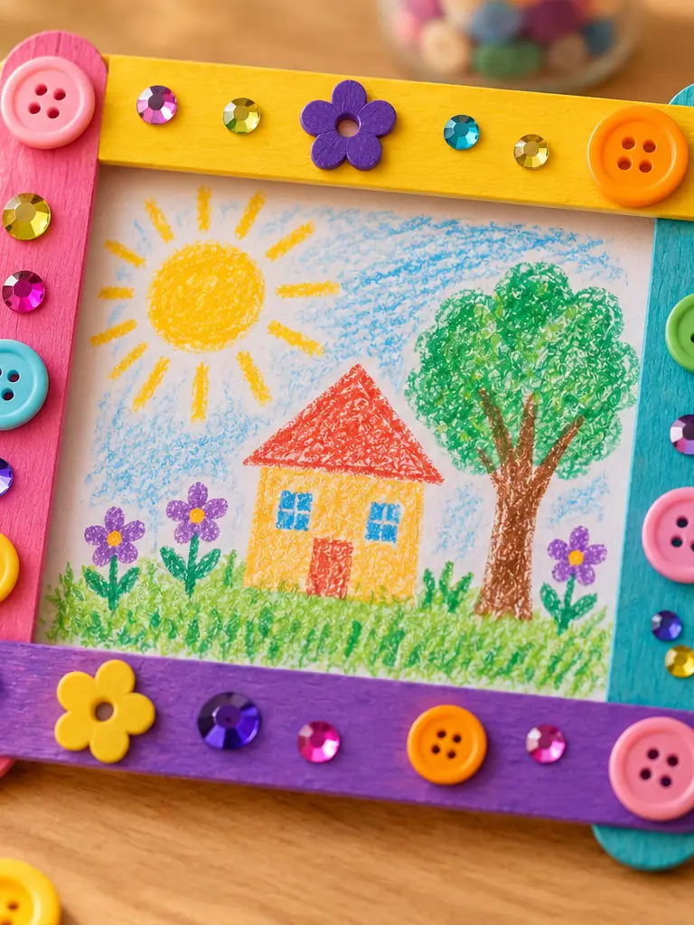 Popsicle Stick Picture Frames