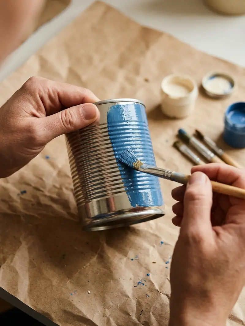 Create a Tin Can Pencil Holder